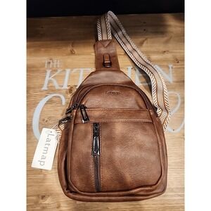 *NEW‎ WITH TAGS LATMAP Sling Bag For Women Men Crossbody Shoulder Bags Coffee
